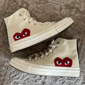 CdG PLAY x Converse Unisex Chuck Taylor All Star Peek-A-Boo High-Top Sneakers